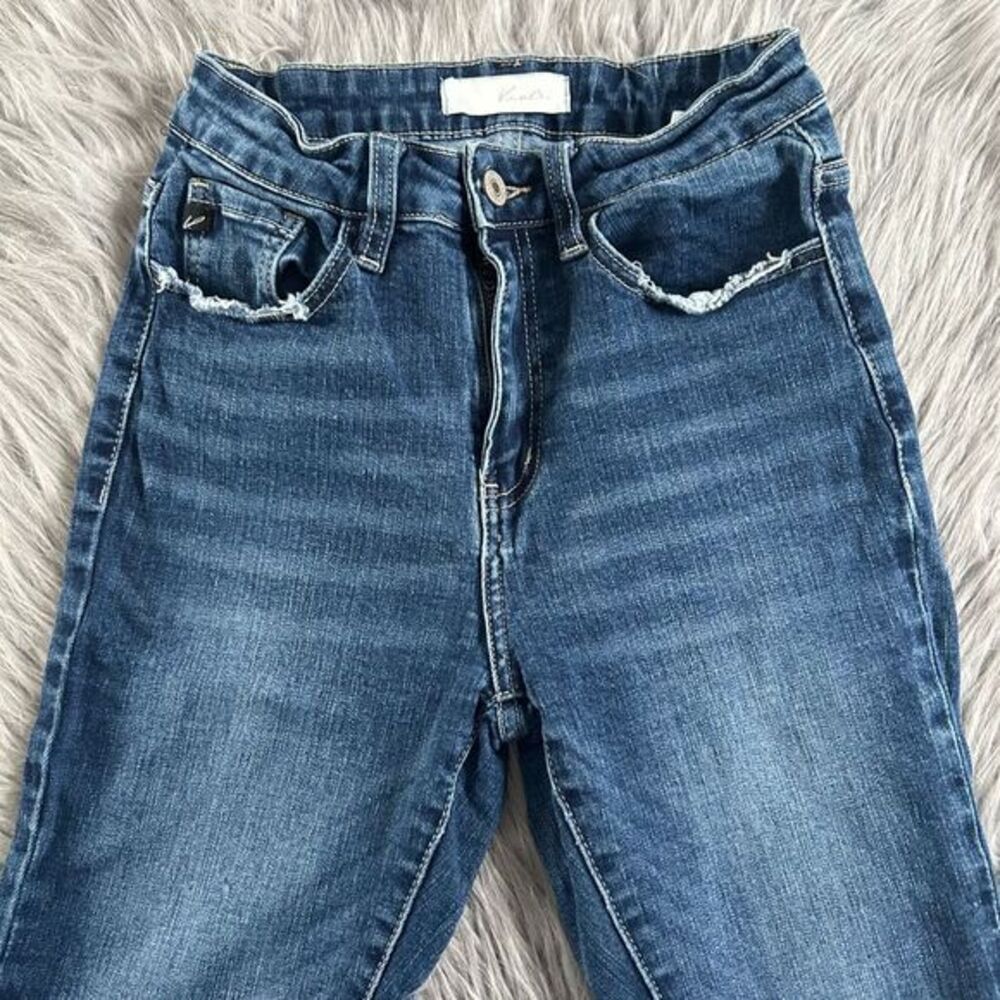 Kancan Skinny Jeans Womens Size‎ 3/25 Blue Denim Distressed Ripped Pants